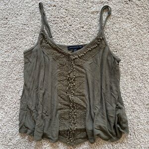 American Eagle Outfitters Olive Tank Top